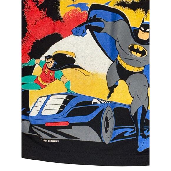 Vintage 1994 Batman DC Comics Toddler 4T/5T Long Sleeve PJ Top Graphic GUC USA - Picture 12 of 13